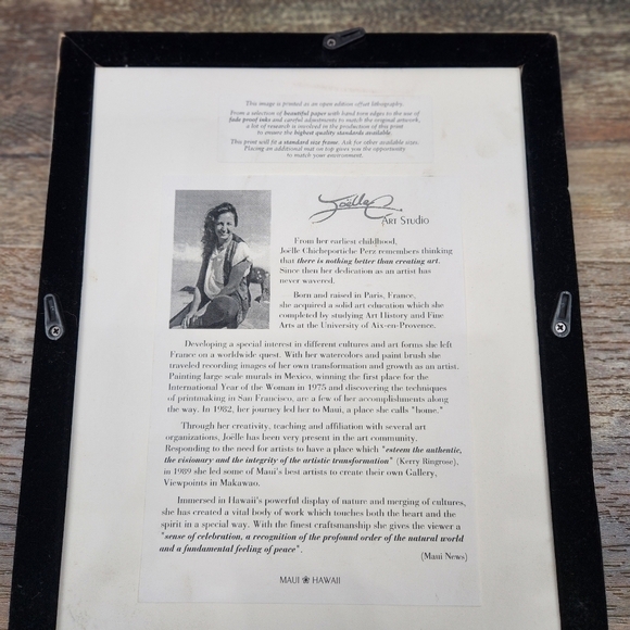 Joelle C's Angel's & Trumpets Signed Litho Print - Framed - Picture 5 of 8